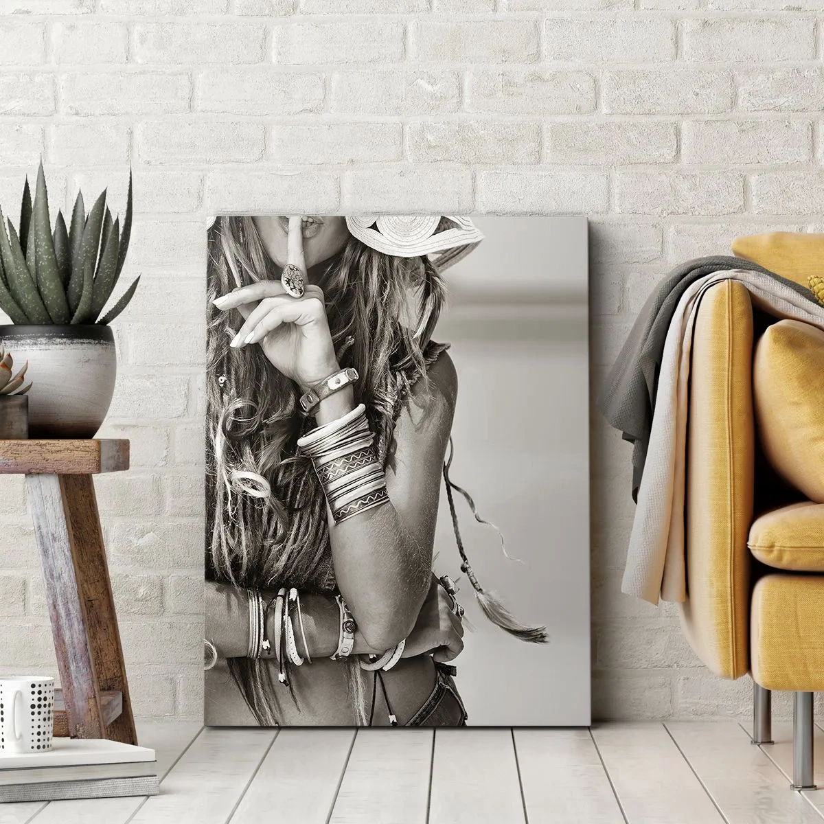 Quadro em tela - Como uma menina - 45x80 cm