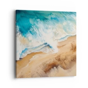 Quadro em tela - A onda que retorna - 40x40 cm