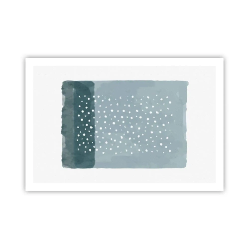 Pôster - Cultivado em azul - 91x61 cm