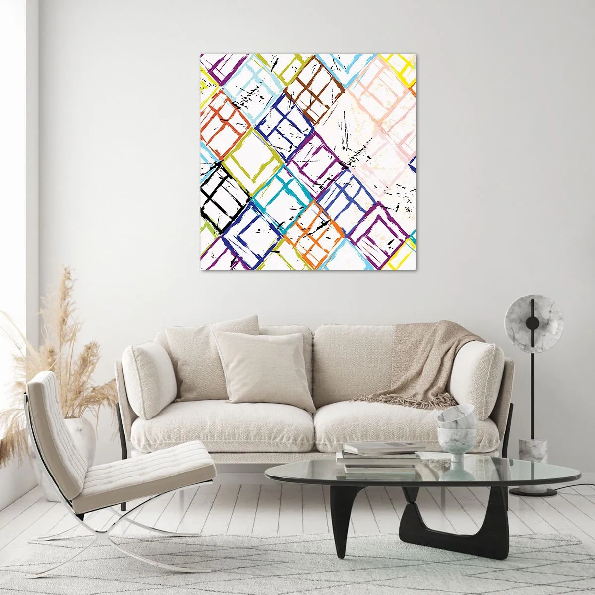 Quadro em vidro - Quartos para alugar - 30x30 cm