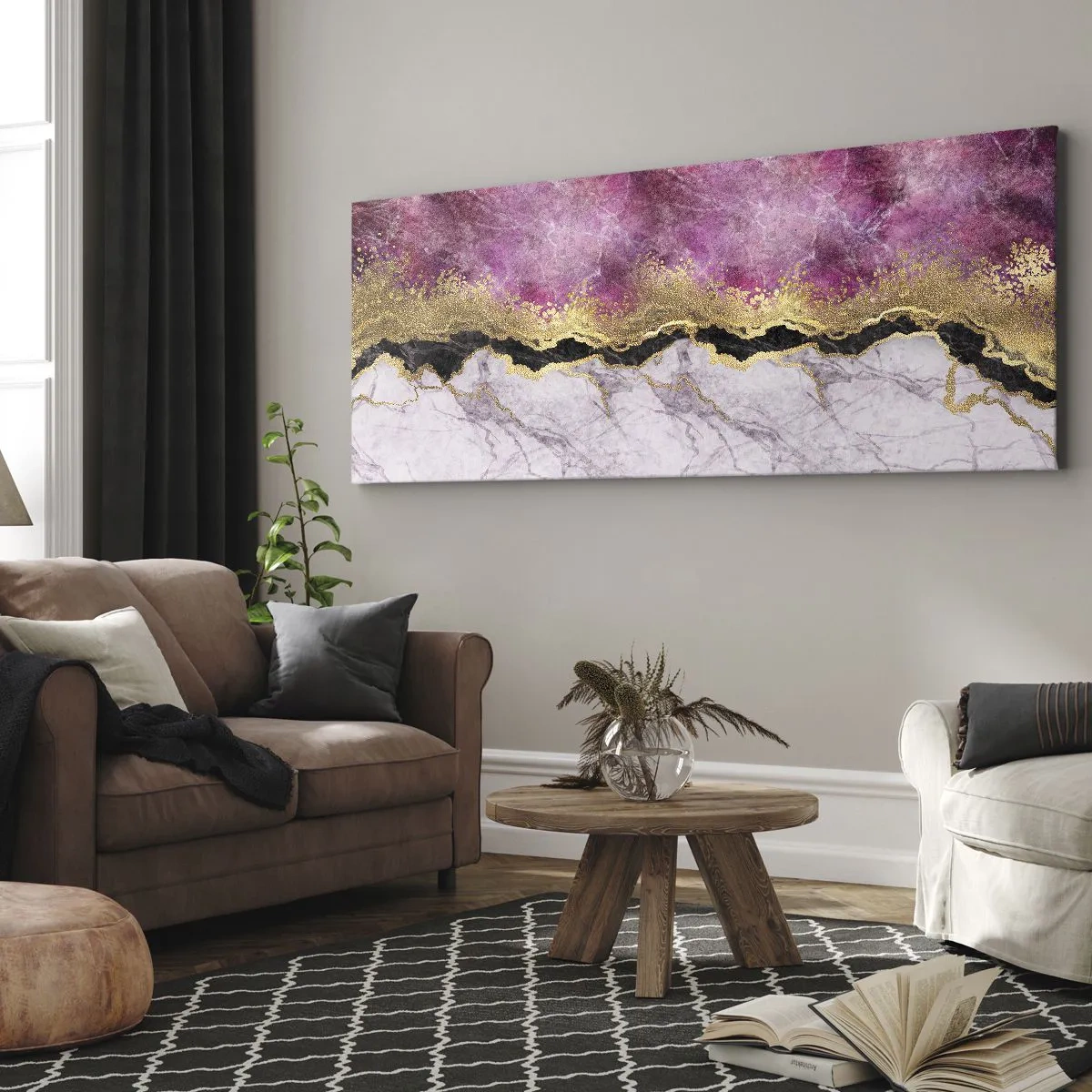 Quadro em tela - Na fronteira - 100x40 cm