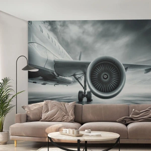 Papel de Parede Autocolante Deluxe Sticker - Há poder! - Avião, Viagem, Negócios - 100x70 cm