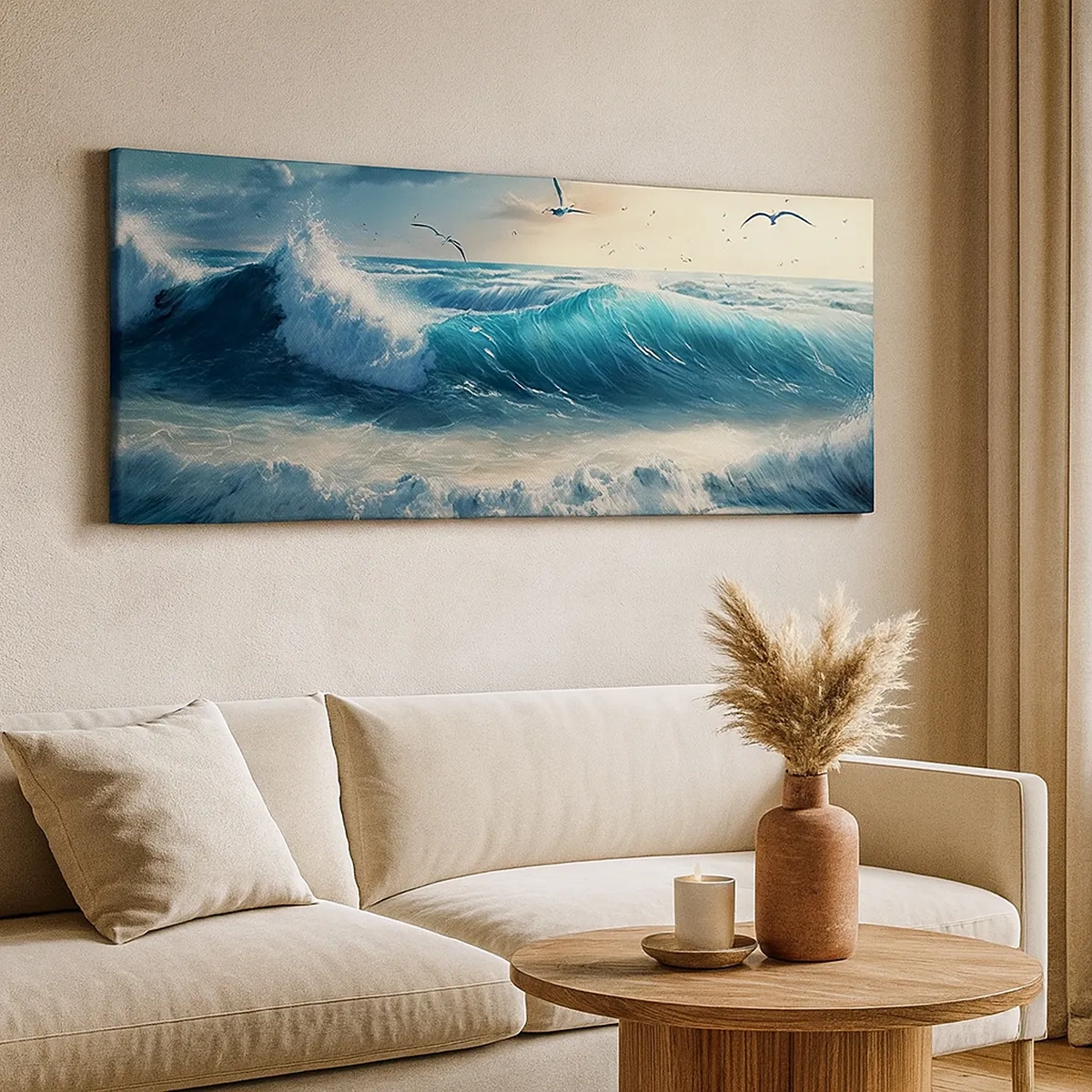 Quadro em tela - Cantarola apenas para si - 30x30 cm