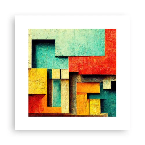 Pôster - Festival de ângulos vivos - 30x30 cm