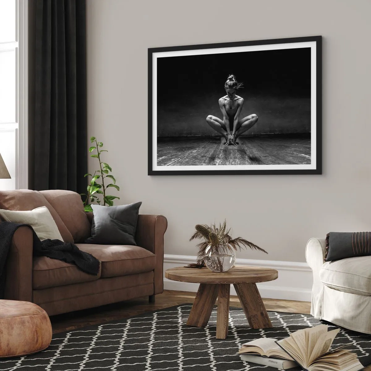 Pôster com moldura preta - A energia da dança - 91x61 cm