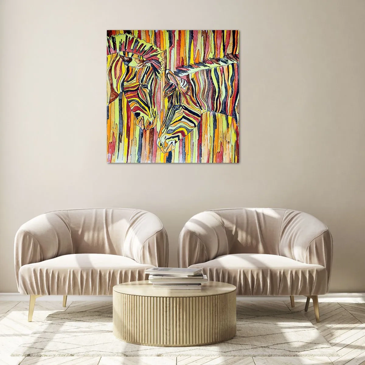 Quadro em vidro - Então você também... - 60x60 cm