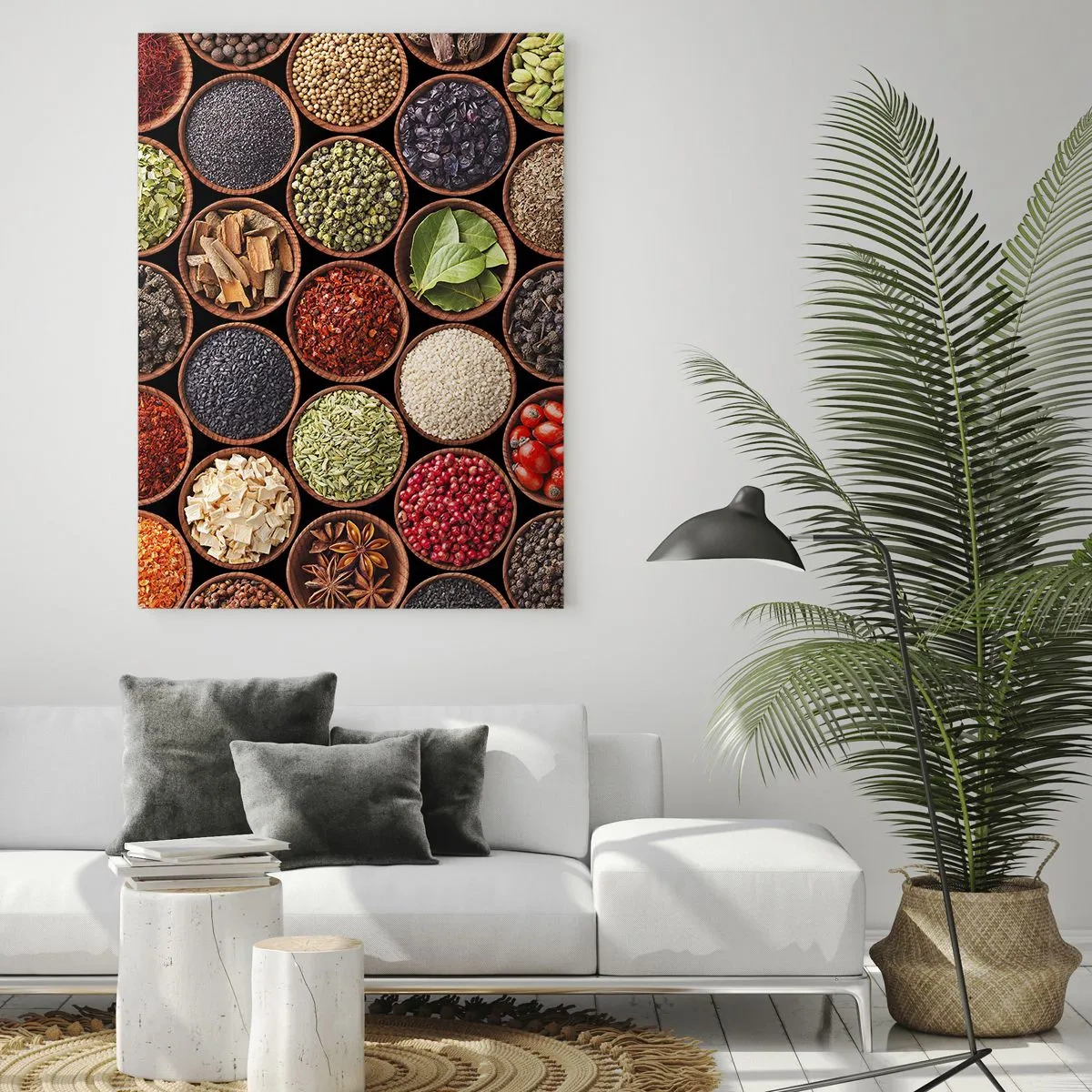 Quadro em vidro - Todos os sabores do mundo - 50x70 cm