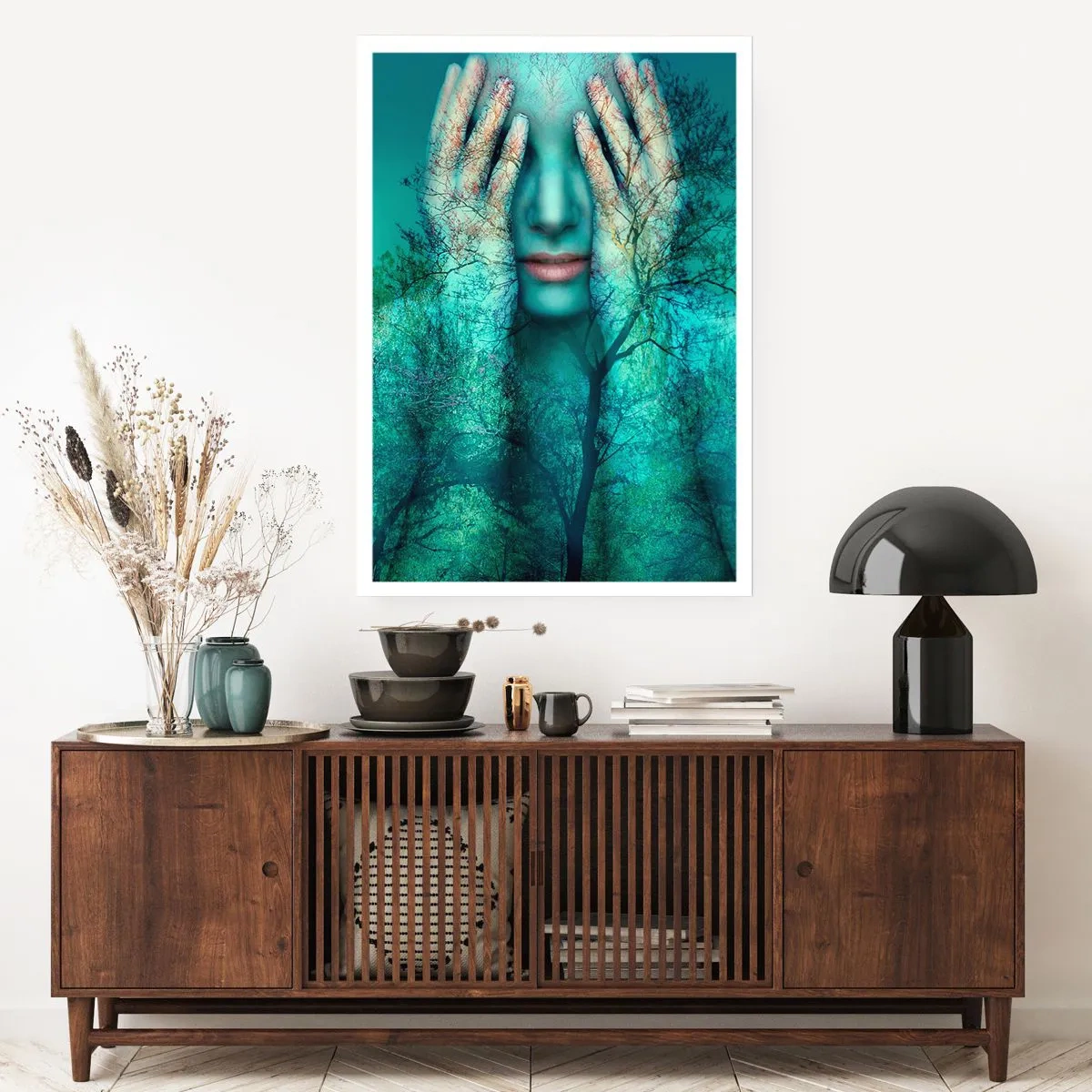 Pôster - Imersa em azul - 70x100 cm