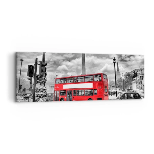 Quadro em tela - A verdadeira corrente sanguínea da cidade - 90x30 cm