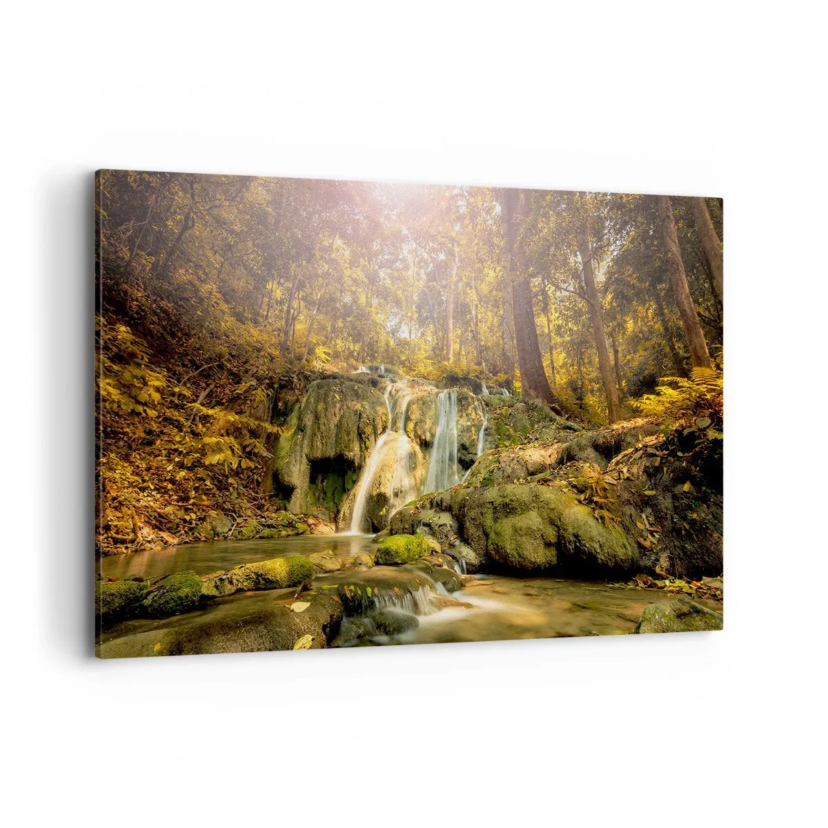 Quadro em tela - Cascata na floresta - 120x80 cm