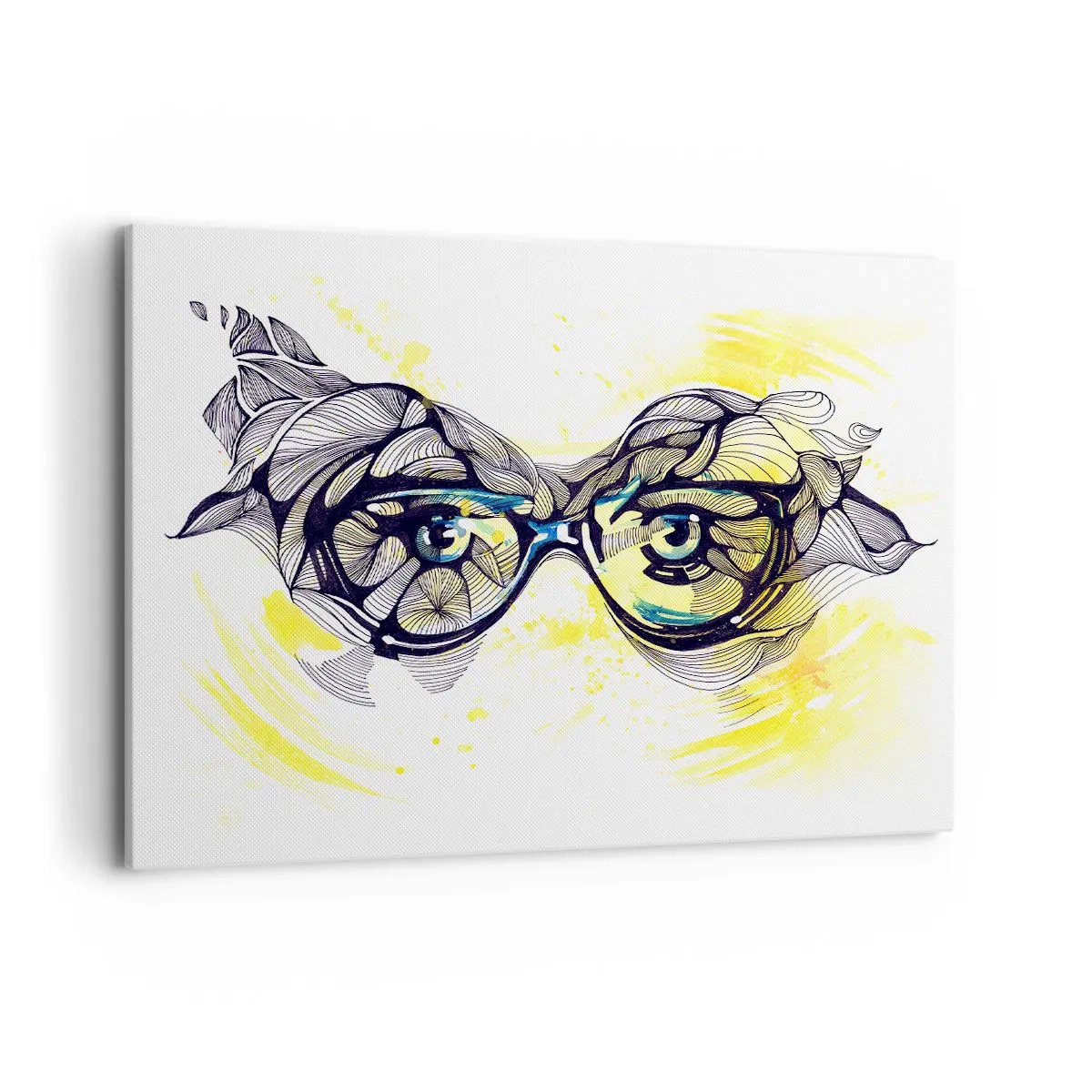 Quadro em tela - Através de óculos azuis - 100x70 cm