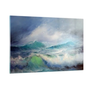 Quadro em vidro - O vento uivava triunfalmente… - 120x80 cm