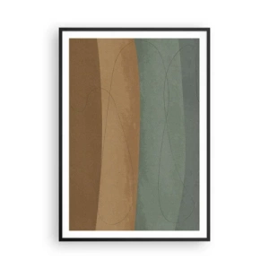 Pôster com moldura preta - Composição horizontal - 70x100 cm