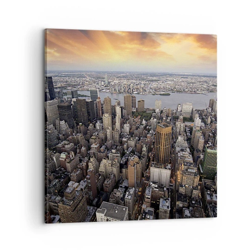 Quadro em tela - O coração pulsante do nosso tempo - 60x60 cm