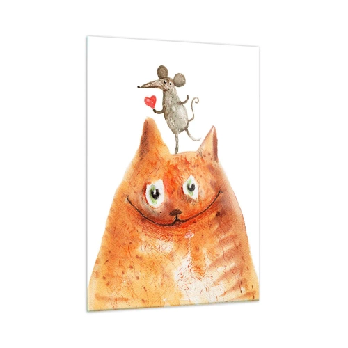 Quadro em vidro - Paradoxos do amor - 50x70 cm