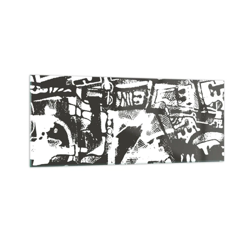 Quadro em vidro - Ordem ou caos? - 100x40 cm