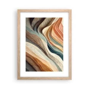 Pôster com moldura de carvalho claro - O momento antes da mudança - 30x40 cm