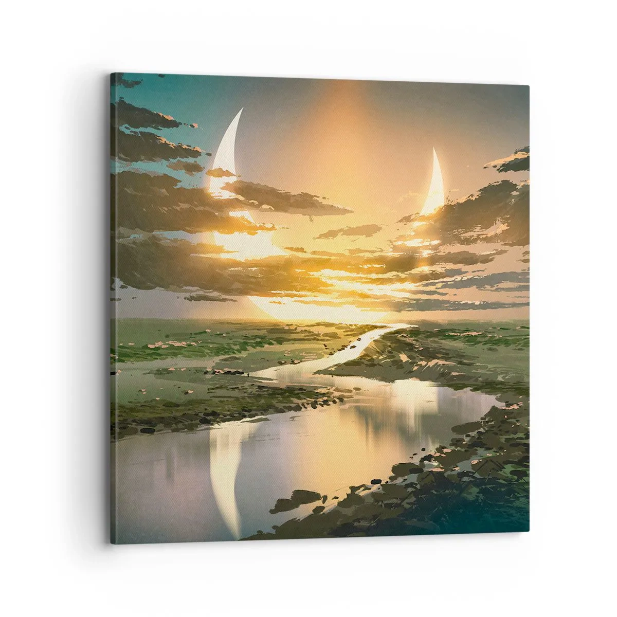 Quadro em tela - Algures numa galáxia muito, muito distante - 70x70 cm