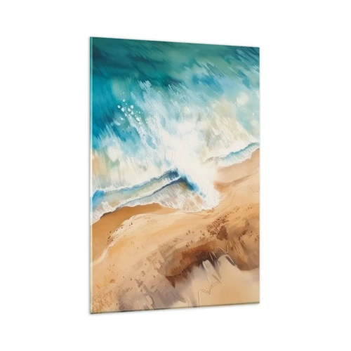 Quadro em vidro - A onda que retorna - 80x120 cm