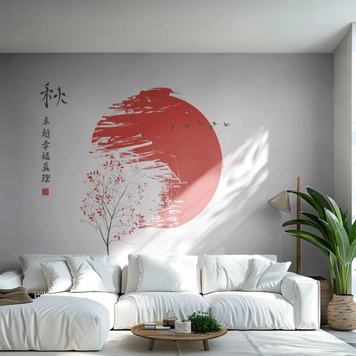 Papel de Parede Autocolante Deluxe Sticker - Conhece este país? - Abstração, Japão, Flor de cerejeira - 250x175 cm