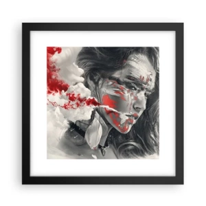 Pôster com moldura preta - Nos fumos do absurdo - 30x30 cm