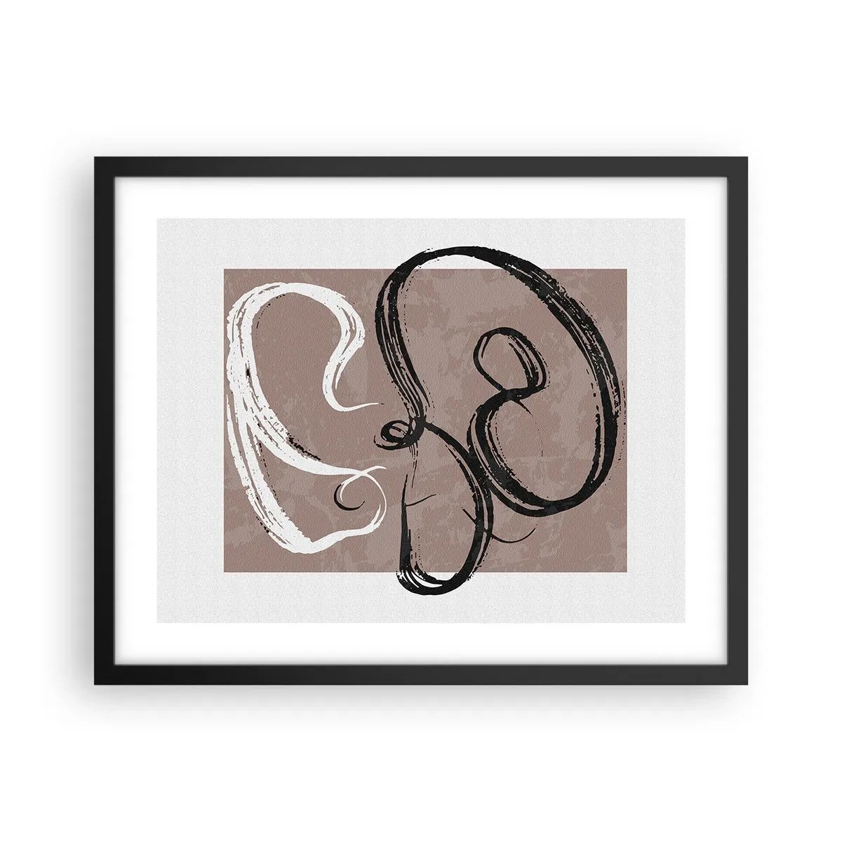 Pôster com moldura preta - Composição – a busca pela plenitude - 50x40 cm