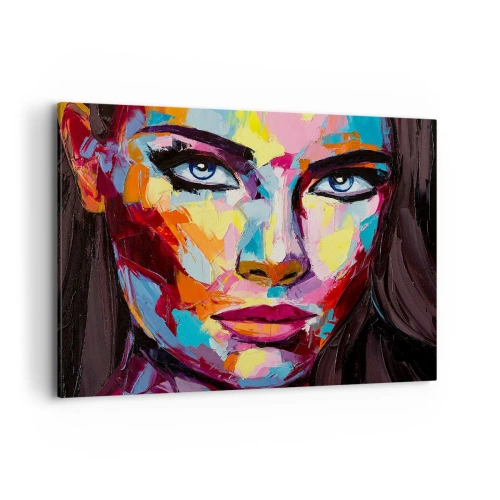 Quadro em tela - A alma também é colorida - 120x80 cm