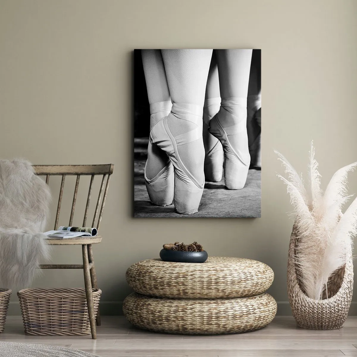 Quadro em tela - Juntos, com leveza - 70x100 cm