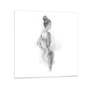 Quadro em vidro - Linda como uma pintura - 30x30 cm