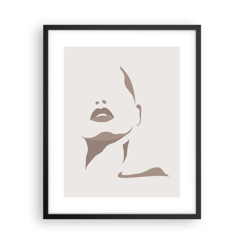 Pôster com moldura preta - Feito de luz e sombra - 40x50 cm