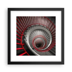 Pôster com moldura preta - Diversão de arquitetura - 30x30 cm