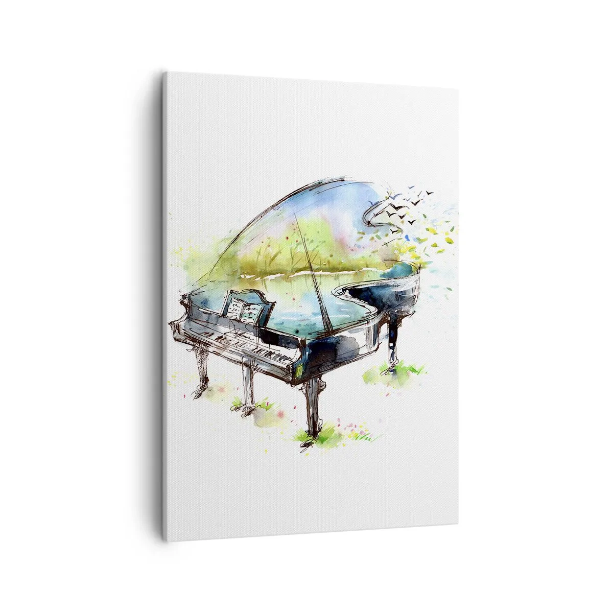Quadro em tela - Encantado pela música - 50x70 cm