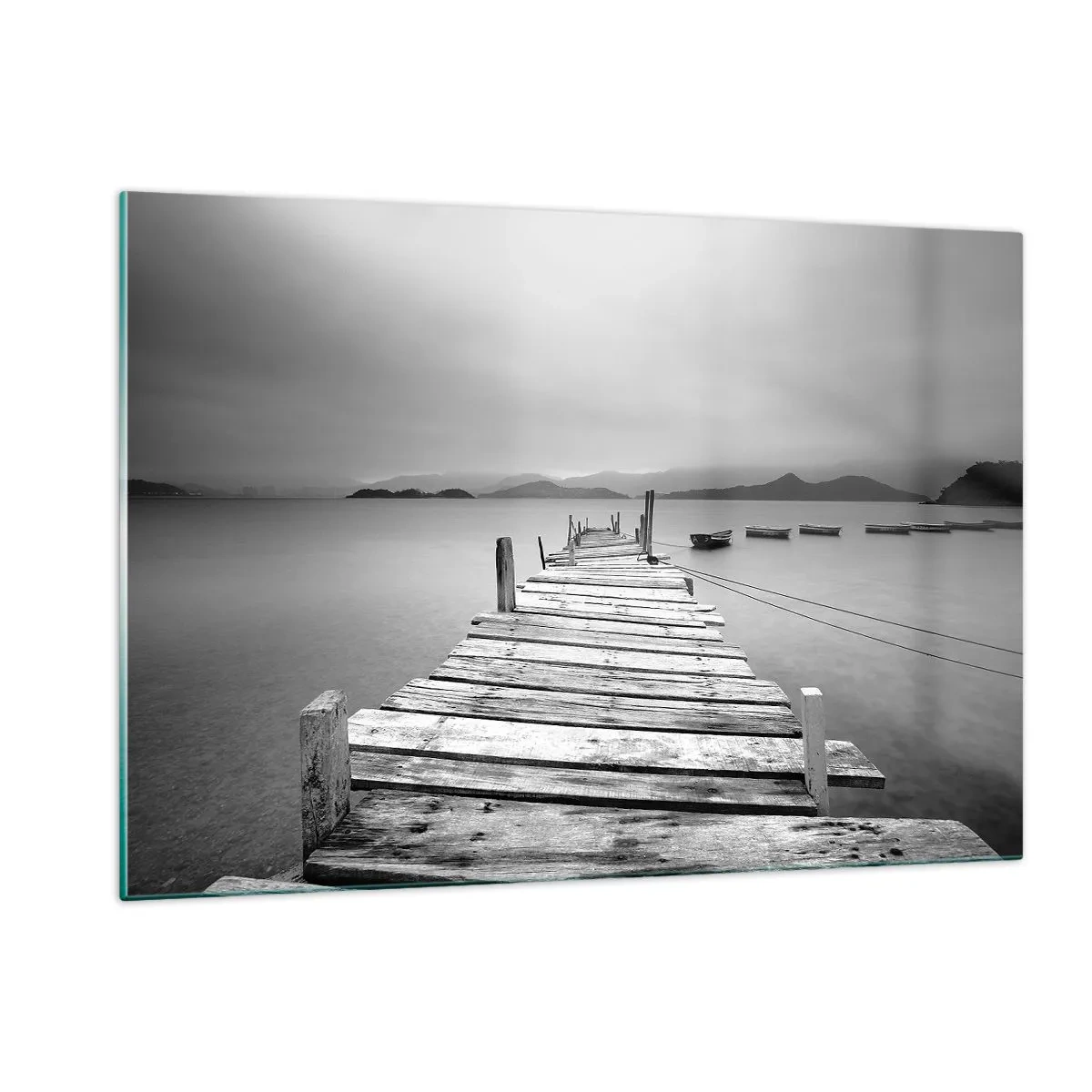 Quadro em vidro - Além das montanhas, além dos mares - 120x80 cm