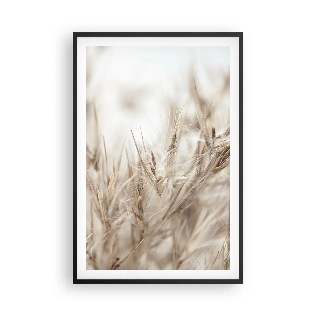 Pôster com moldura preta - Prado e vento - 61x91 cm