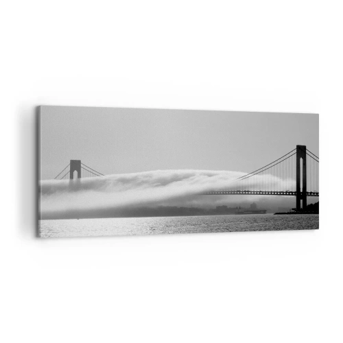 Quadro em tela - Navegando pelo Golden Gate - 100x40 cm