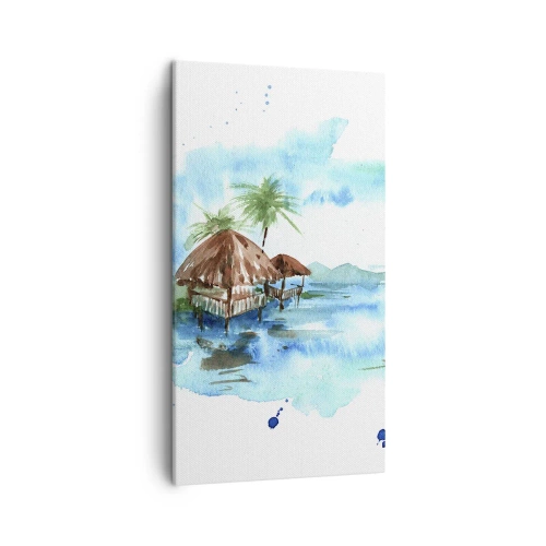 Quadro em tela - Algures no Pacífico - 45x80 cm