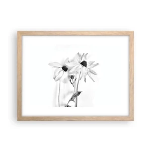 Pôster com moldura de carvalho claro - Ninguém quer estar sozinho - 40x30 cm