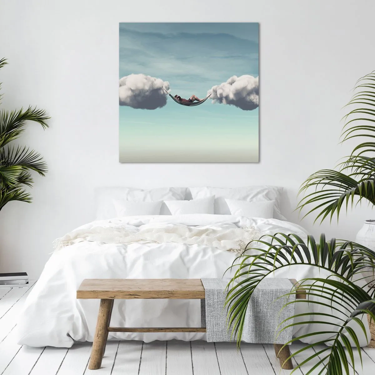 Quadro em tela - A felicidade do momento - 30x30 cm