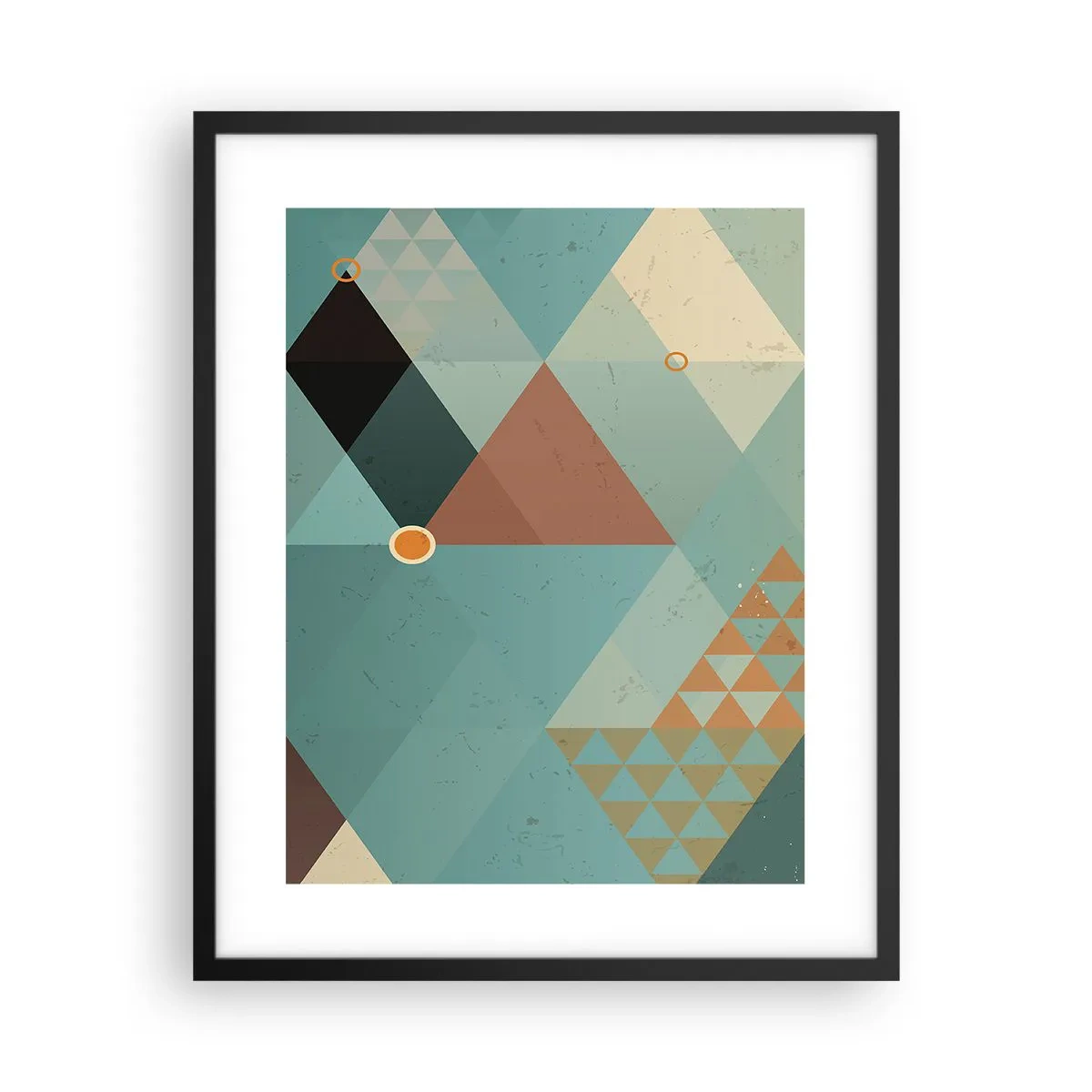 Pôster com moldura preta - A unidade de muitos, os muitos da unidade - 40x50 cm