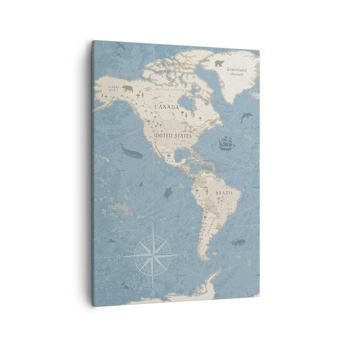 Quadro em tela - O mundo ao seu alcance - 50x70 cm