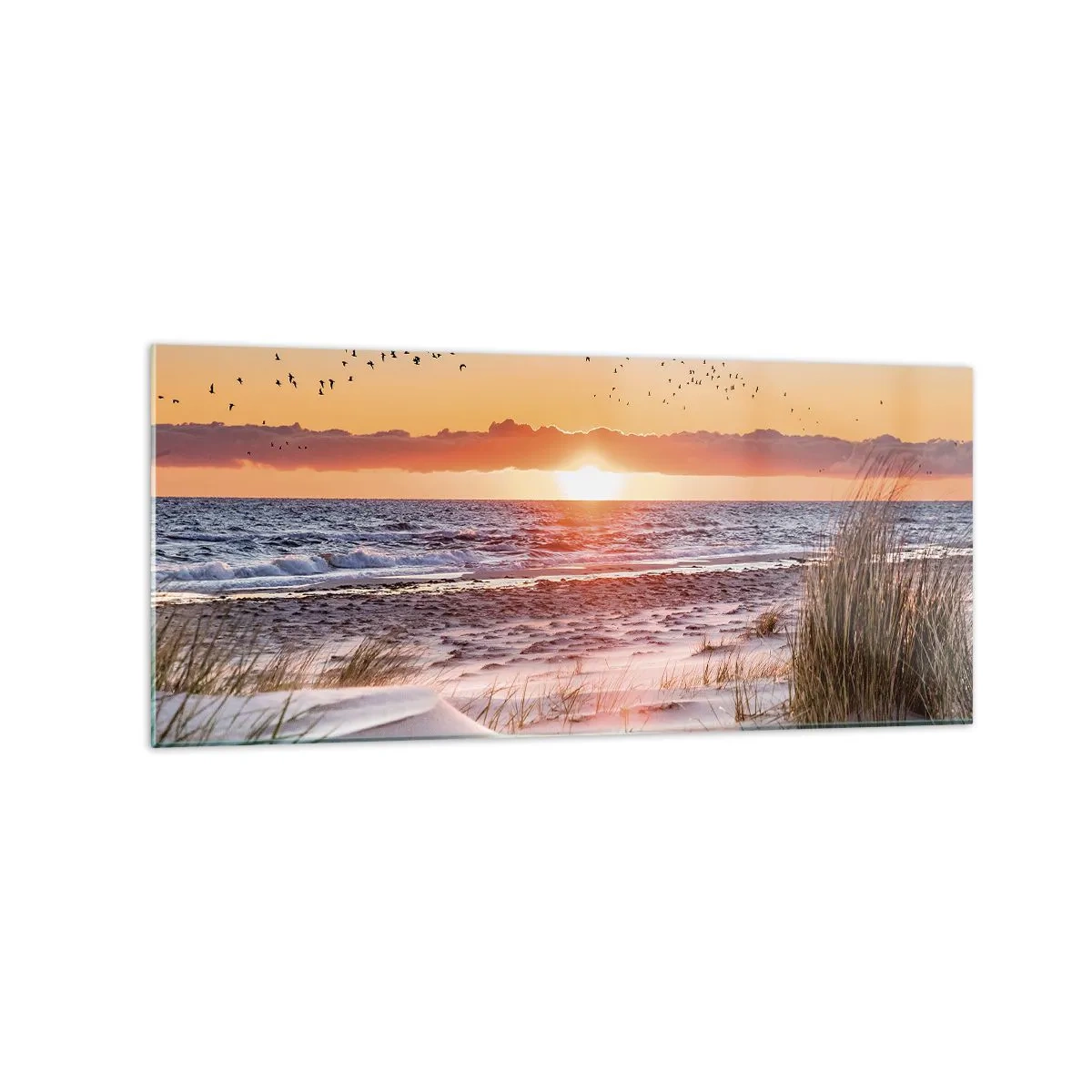 Quadro em vidro - Paisagem horizontal - 120x50 cm