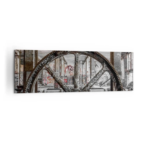 Quadro em tela - A vida secreta da fábrica - 160x50 cm