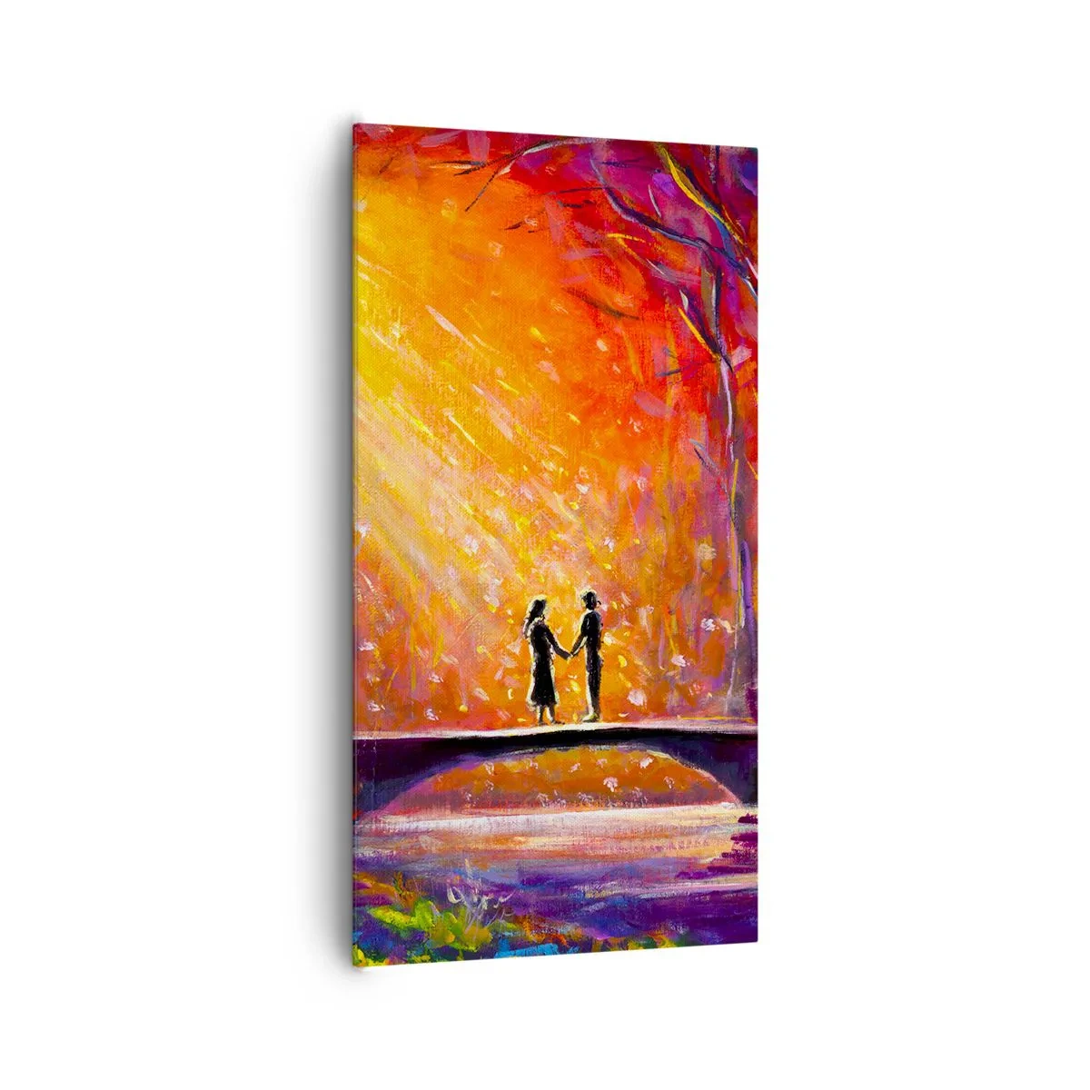 Quadro em tela - O céu também os ama - 65x120 cm