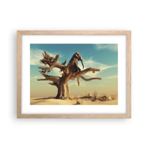 Pôster com moldura de carvalho claro - Um novo ponto de vista - 40x30 cm