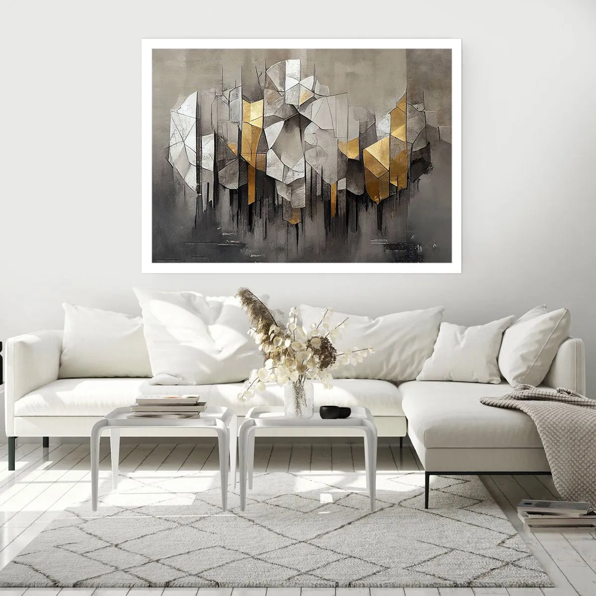 Pôster - Composição de gelo e luz - 91x61 cm