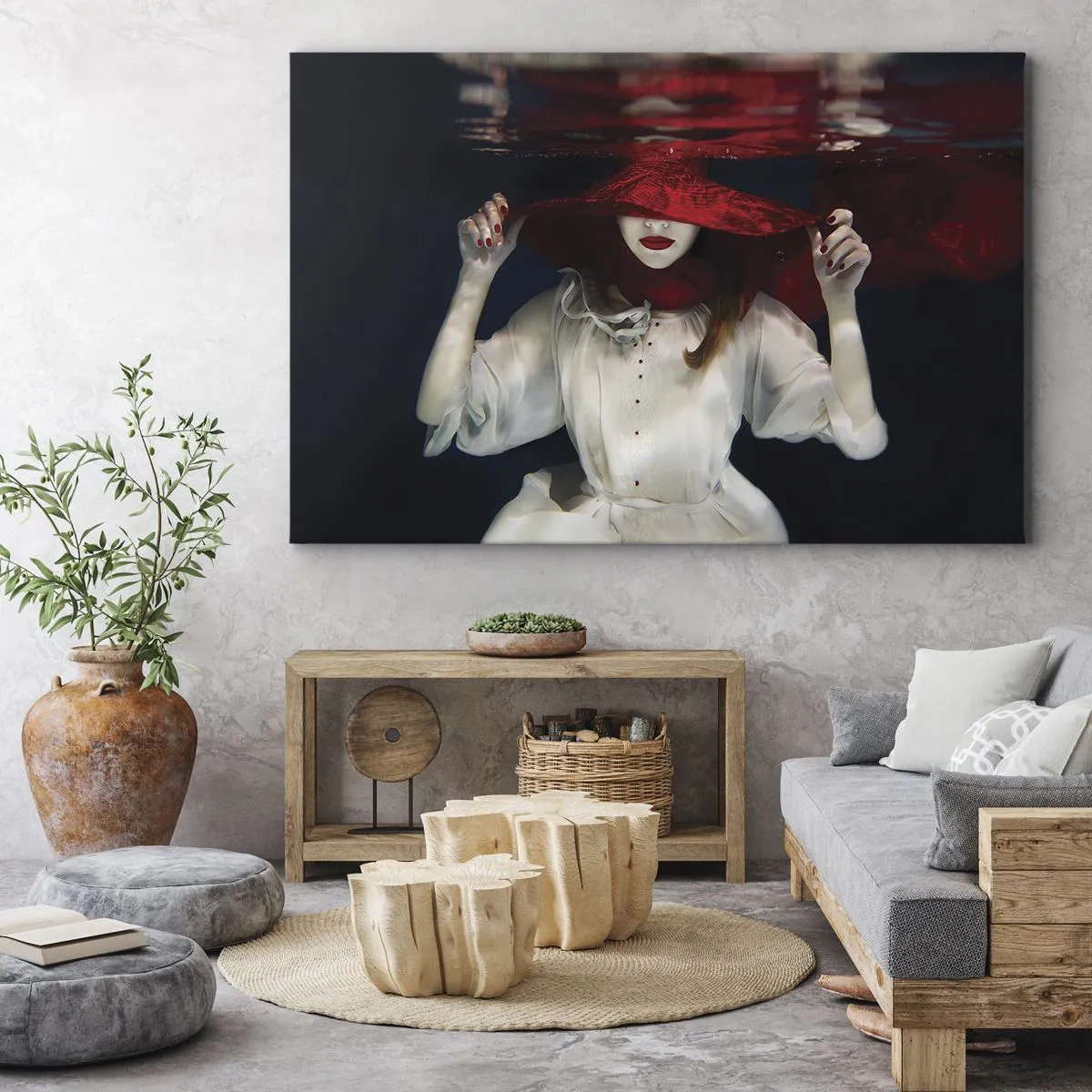 Quadro em tela - Demônio do Pântano - 100x70 cm