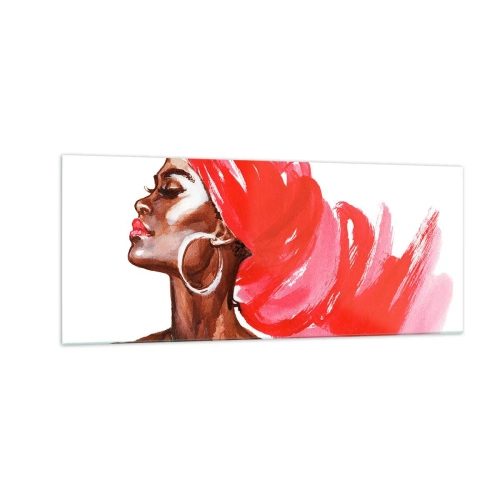 Quadro em vidro - Há um vento que abre as narinas de um homem - 100x40 cm