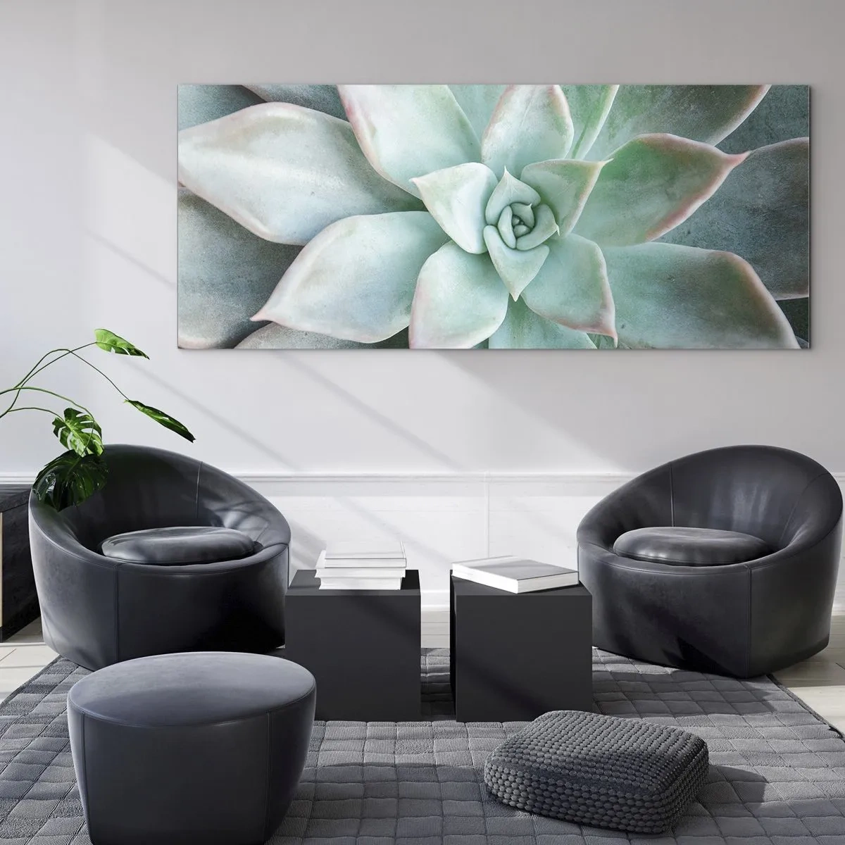 Quadro em vidro - O coração do deserto - 100x40 cm