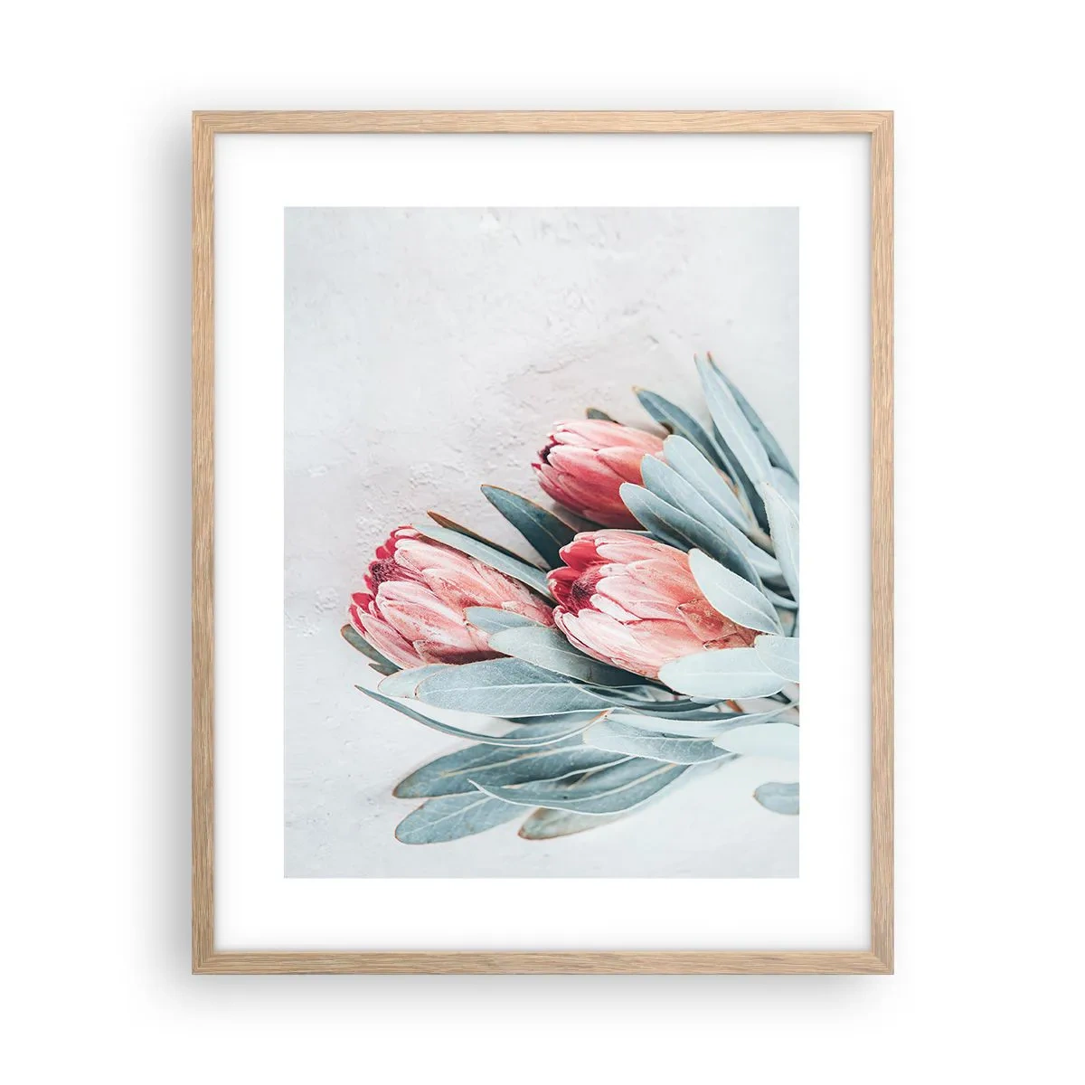 Pôster com moldura de carvalho claro - Envergonhadas da sua própria beleza - 40x50 cm