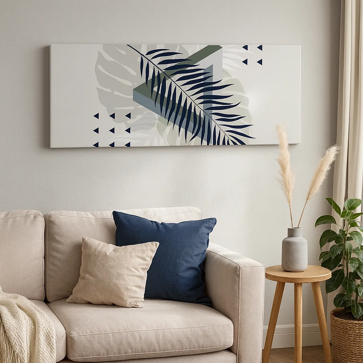 Quadro em tela - Natureza e geometria – duas ordens? - 30x30 cm